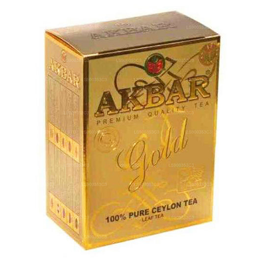 Té de Ceilán 100% puro Akbar Gold Premium, té suelto (100 g)