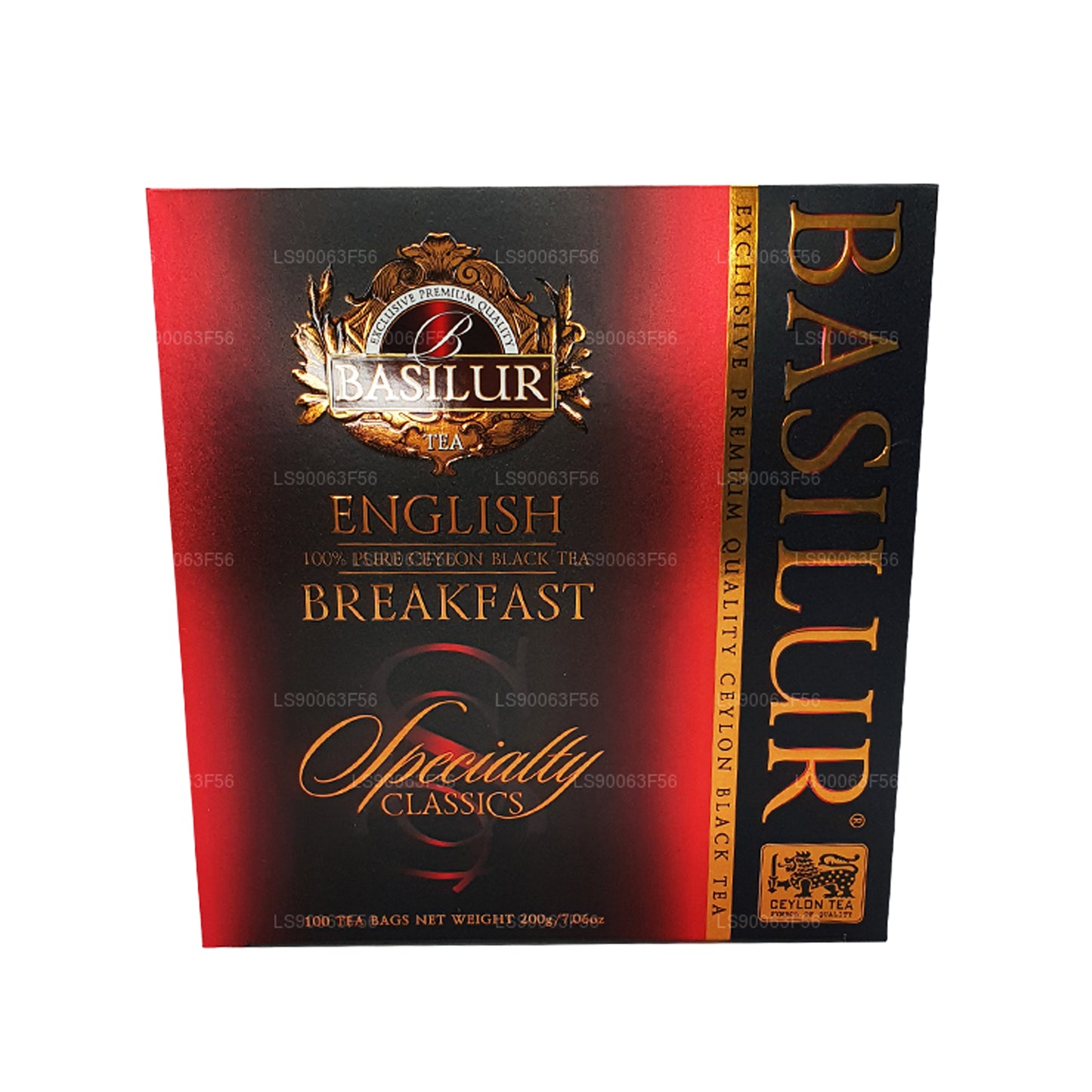 Té negro puro de Ceilán Basilur English Breakfast (200 g) 100 bolsitas