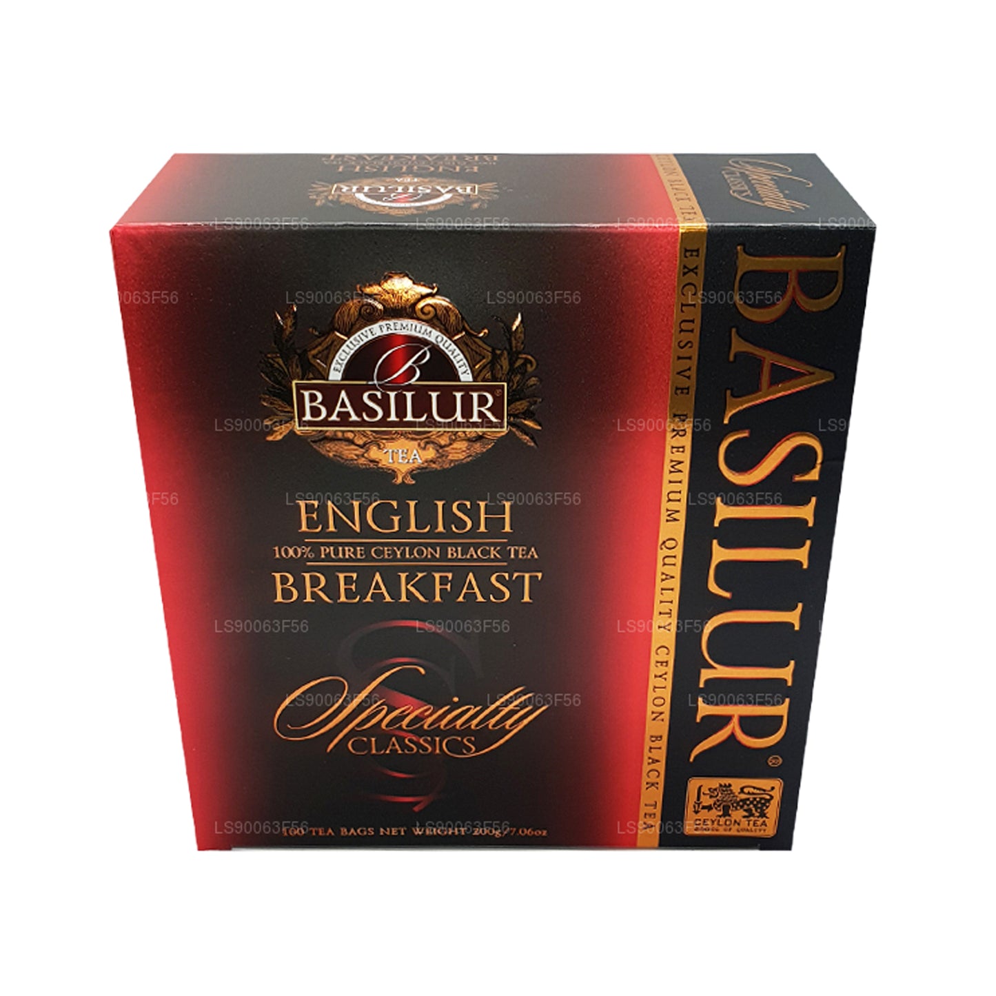 Té negro puro de Ceilán Basilur English Breakfast (200 g) 100 bolsitas