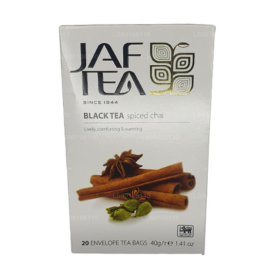 Chai especiado de té negro Jaf Tea Pure Spice Collection (40 g), 20 bolsitas de té
