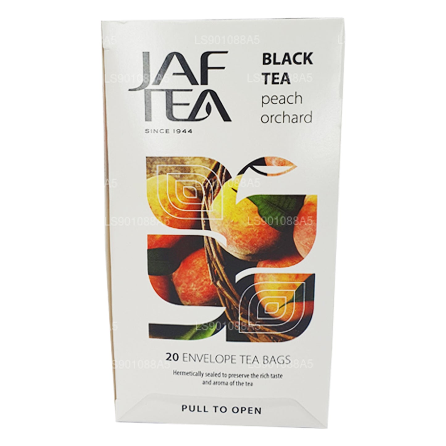 Té negro Jaf Tea Pure Fruits Collection Peach Orchard (30 g), 20 bolsitas de té