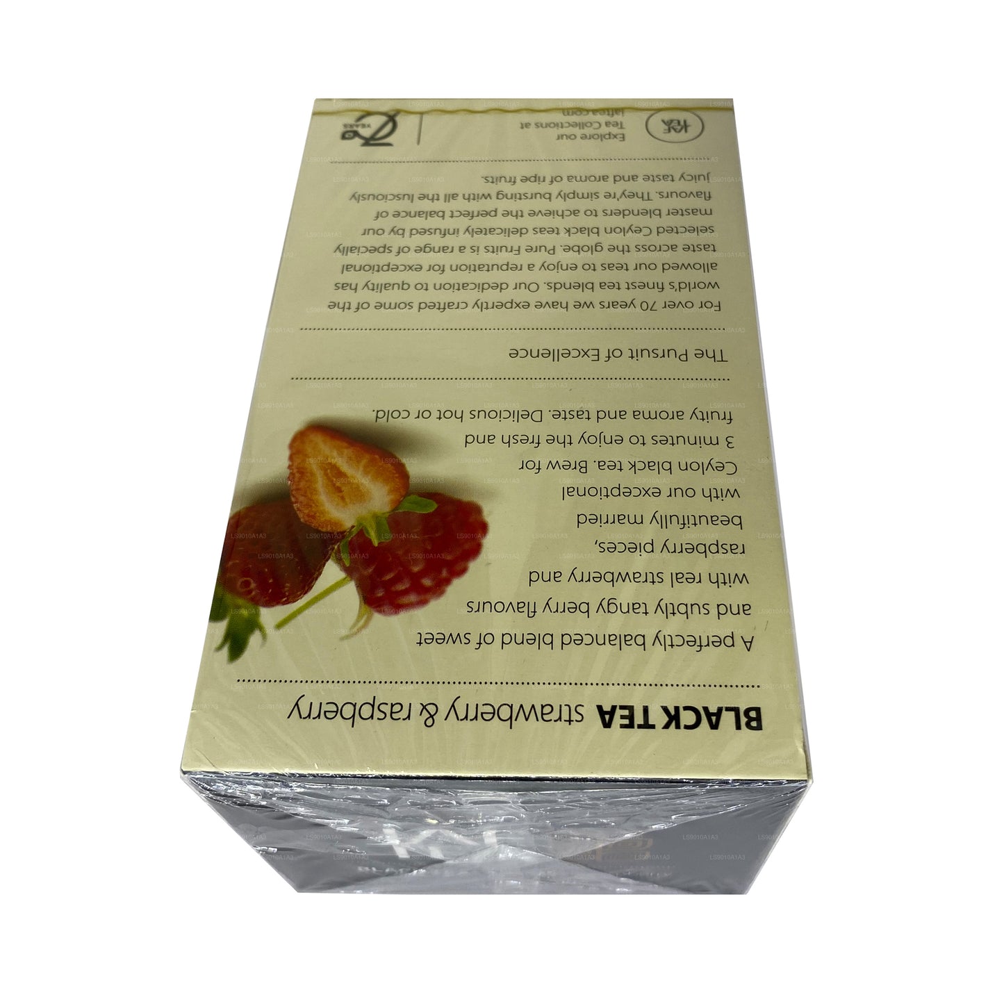 Té negro de fresa y frambuesa Jaf Tea Pure Fruits Collection (30 g), 20 bolsitas de té