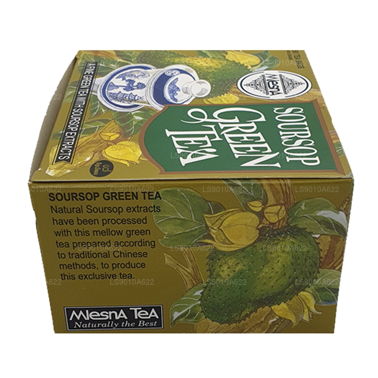 Té verde de guanábana Mlesna (100 g) 50 bolsitas de té
