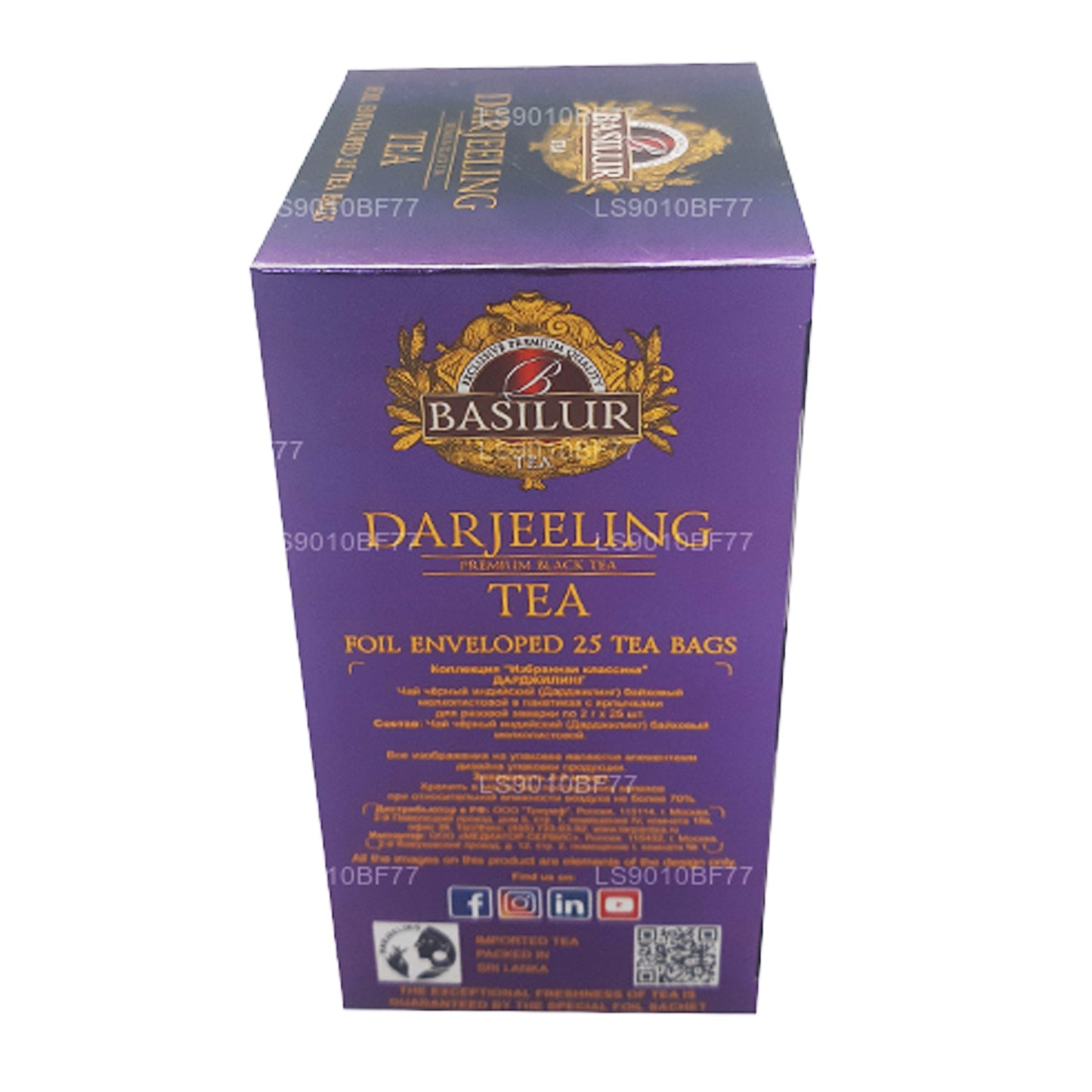 Té Darjeeling Basilur Specialty Classics (40 g) 20 bolsitas