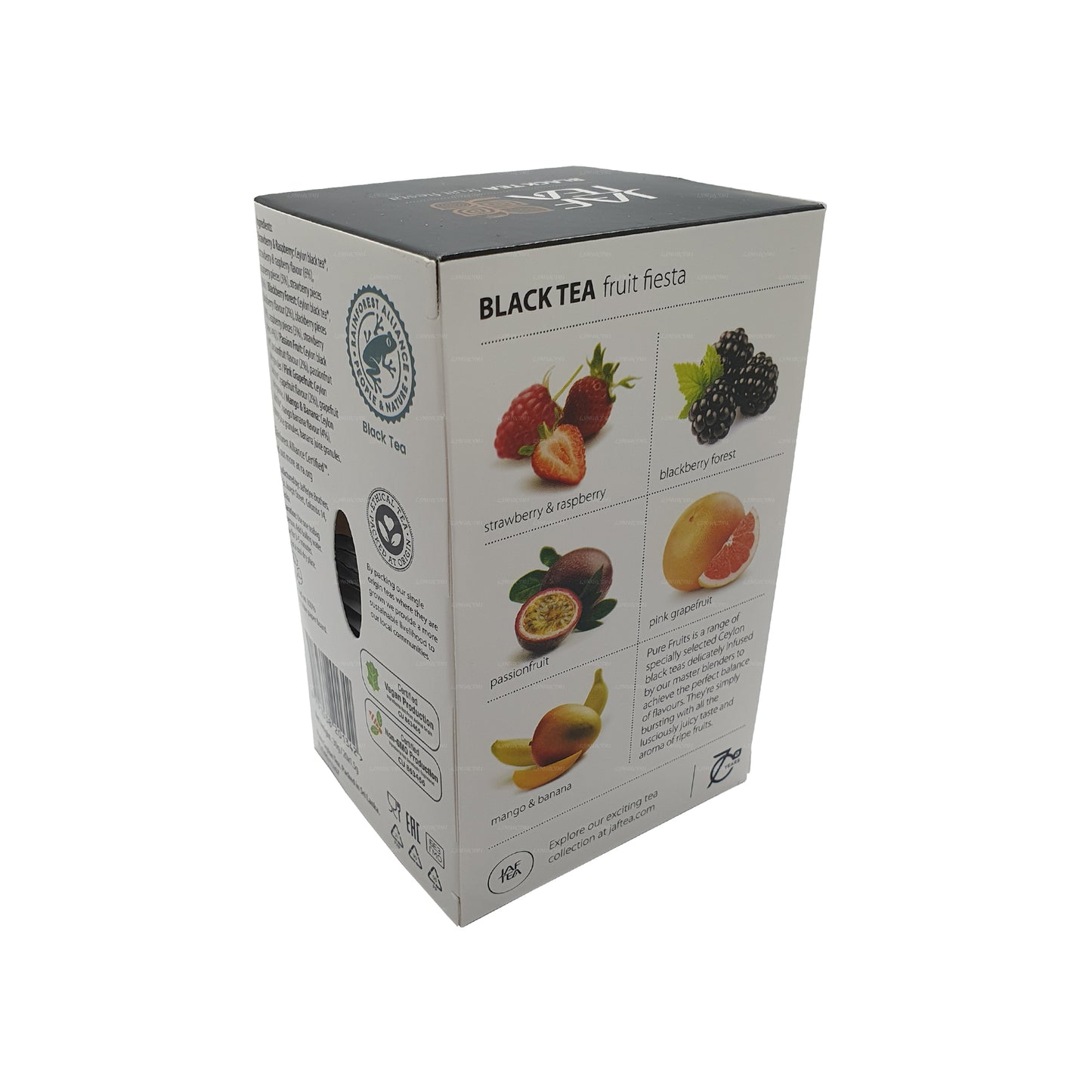 Jaf Tea Pure Fruits Collection Black Tea Fruit Fiesta (30 g) 20 bolsitas de té