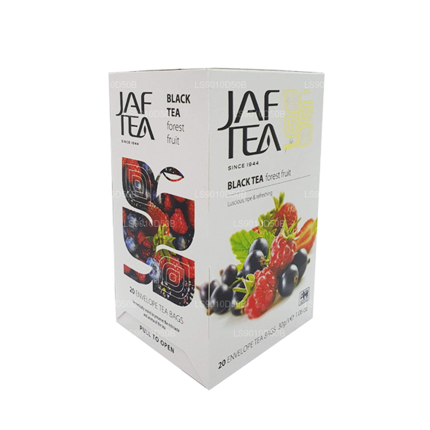 Té negro Jaf Tea Pure Fruits Collection (30 g), 20 bolsitas de té