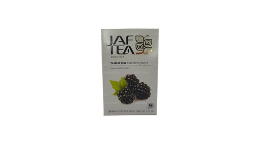 Bolsitas de té Jaf Tea Pure Fruits Collection de té negro con diseño de bosque de zarzamoras (30 g)