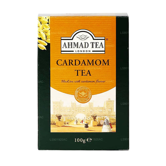 Cartón de té suelto Ahmad Cardamom (100 g)