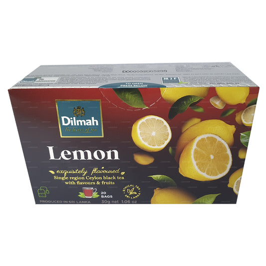 Té Dilmah con sabor a limón (30 g) 20 bolsitas de té