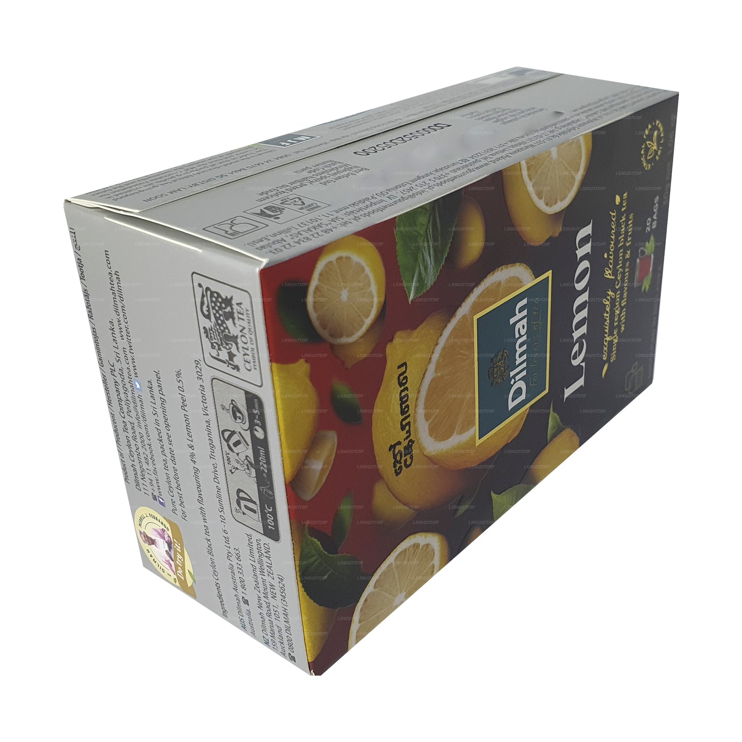 Té Dilmah con sabor a limón (30 g) 20 bolsitas de té