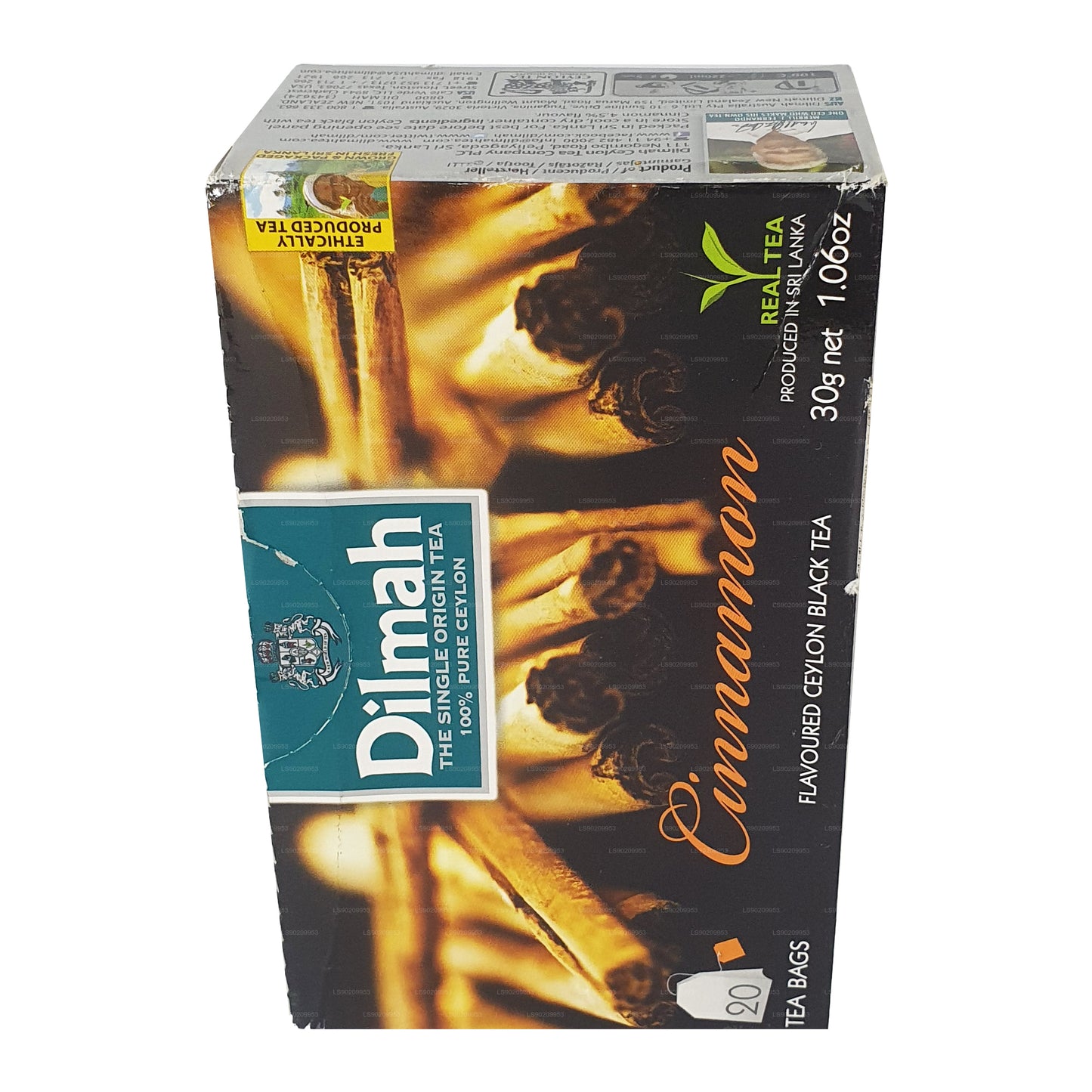 Té Dilmah con sabor a caramelo (40 g) 20 bolsitas de té