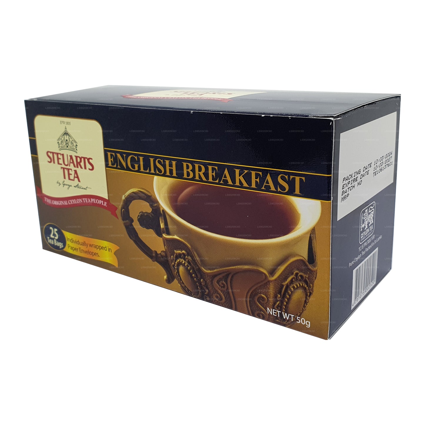 Té inglés para desayuno George Steuart (50 g) 25 bolsitas de té