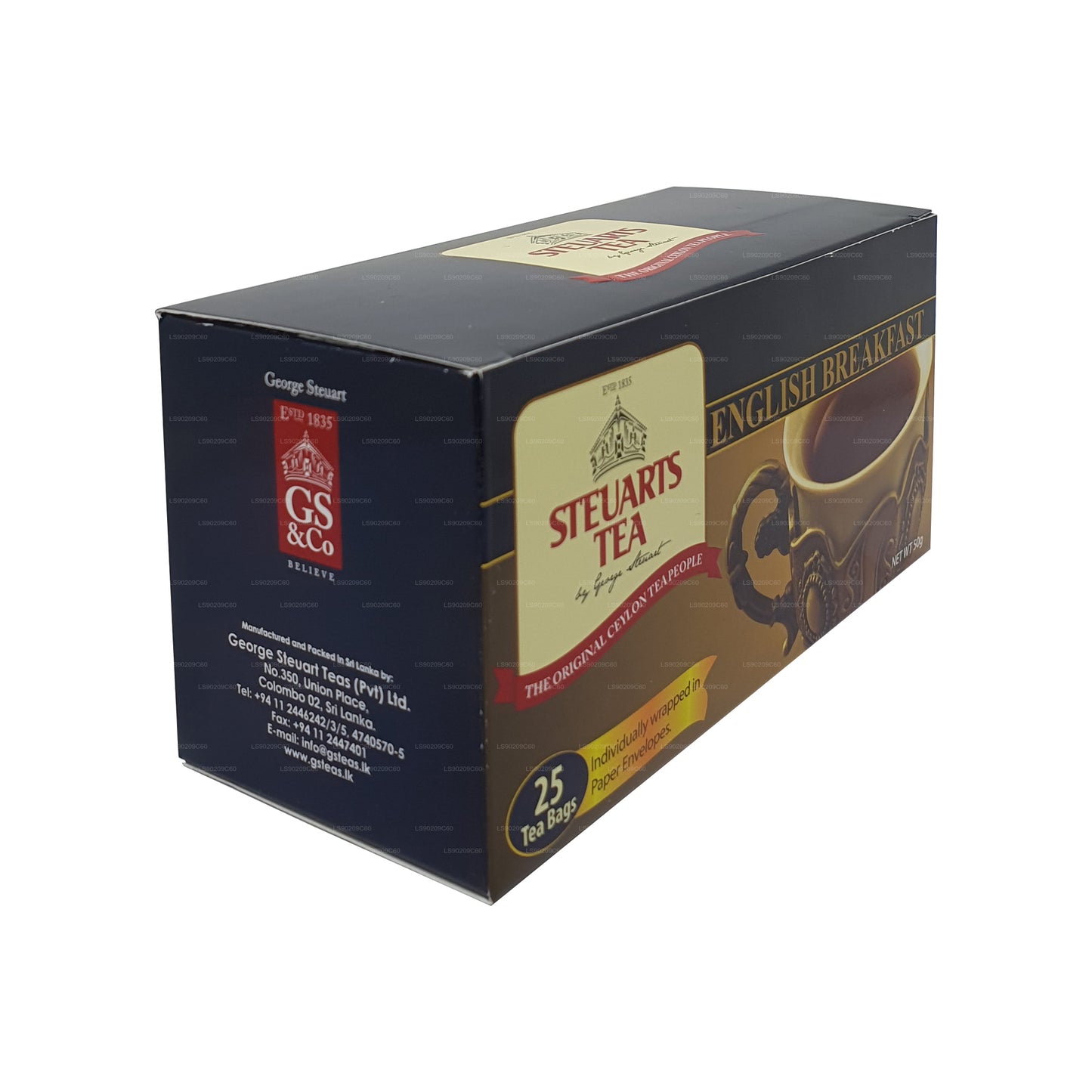 Té inglés para desayuno George Steuart (50 g) 25 bolsitas de té