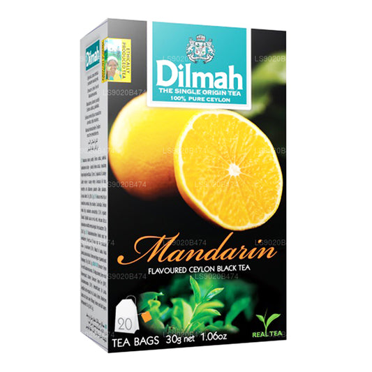 Té Dilmah con sabor a mandarina (30 g) 20 bolsitas de té