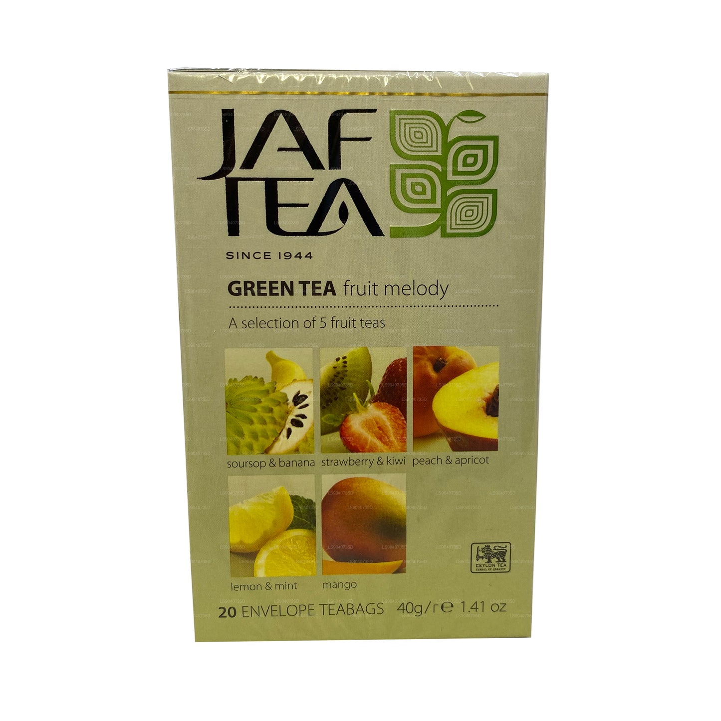 Jaf Tea Pure Green Collection Green Tea Melody (40 g) 20 bolsitas de té