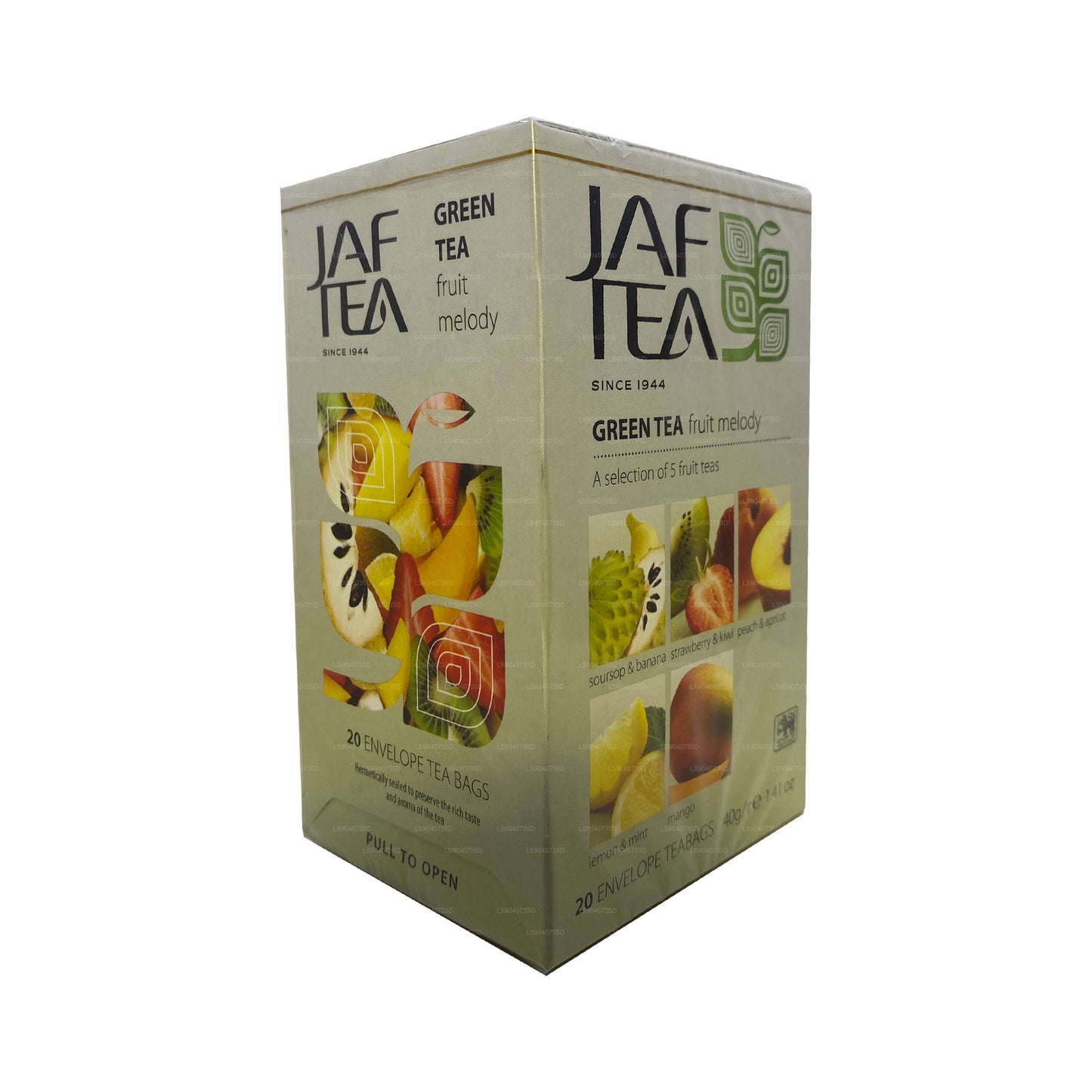 Jaf Tea Pure Green Collection Green Tea Melody (40 g) 20 bolsitas de té
