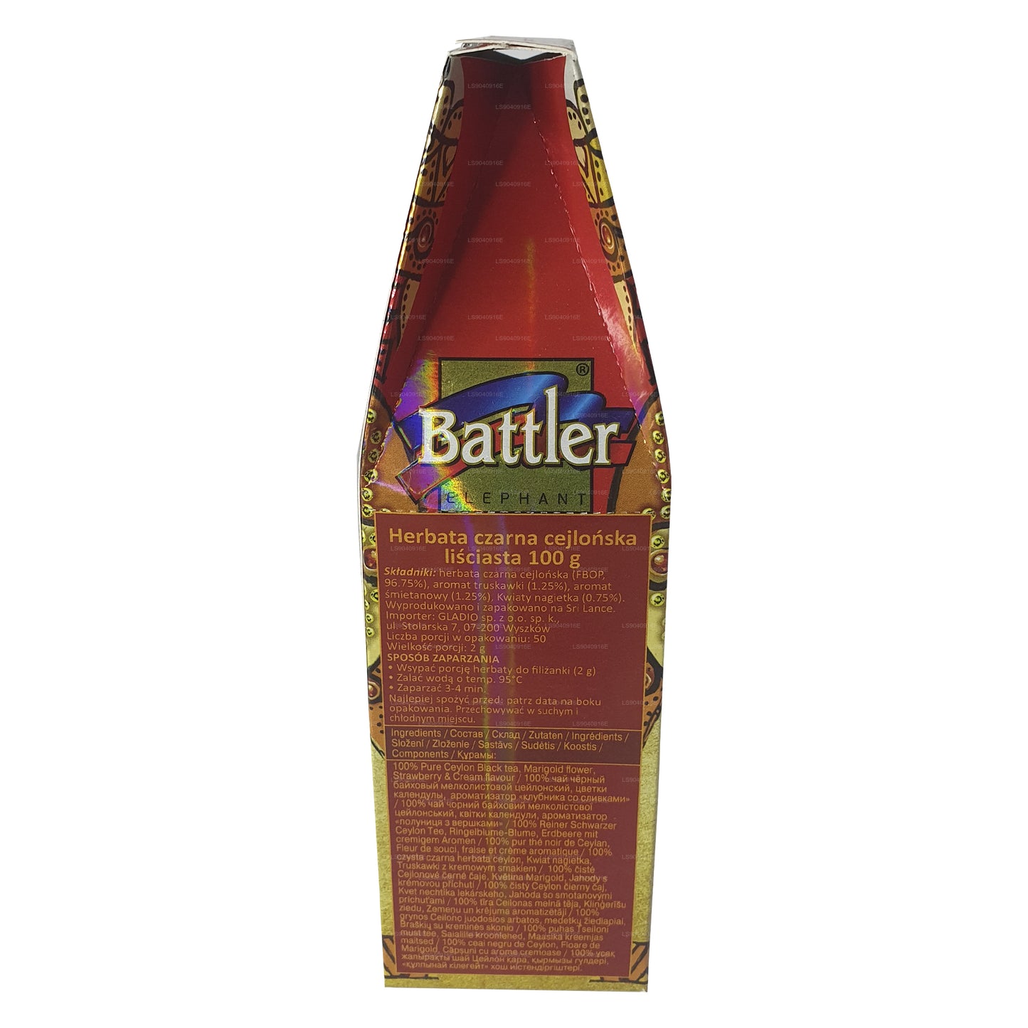 Carrito de lata Battler Strawberry with Nata (100 g)