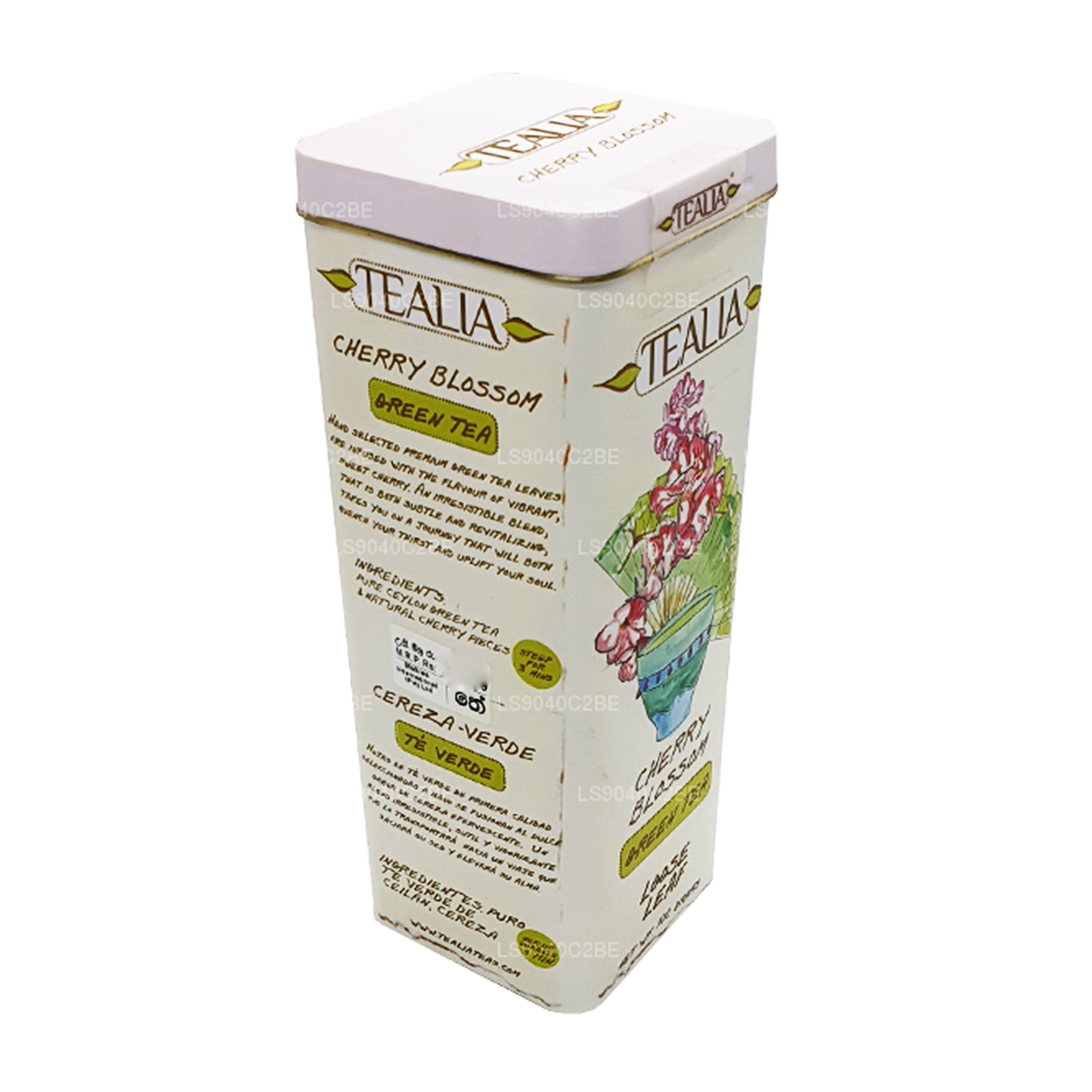 Hoja suelta de té verde Tealia Cherry Blossom (100 g)