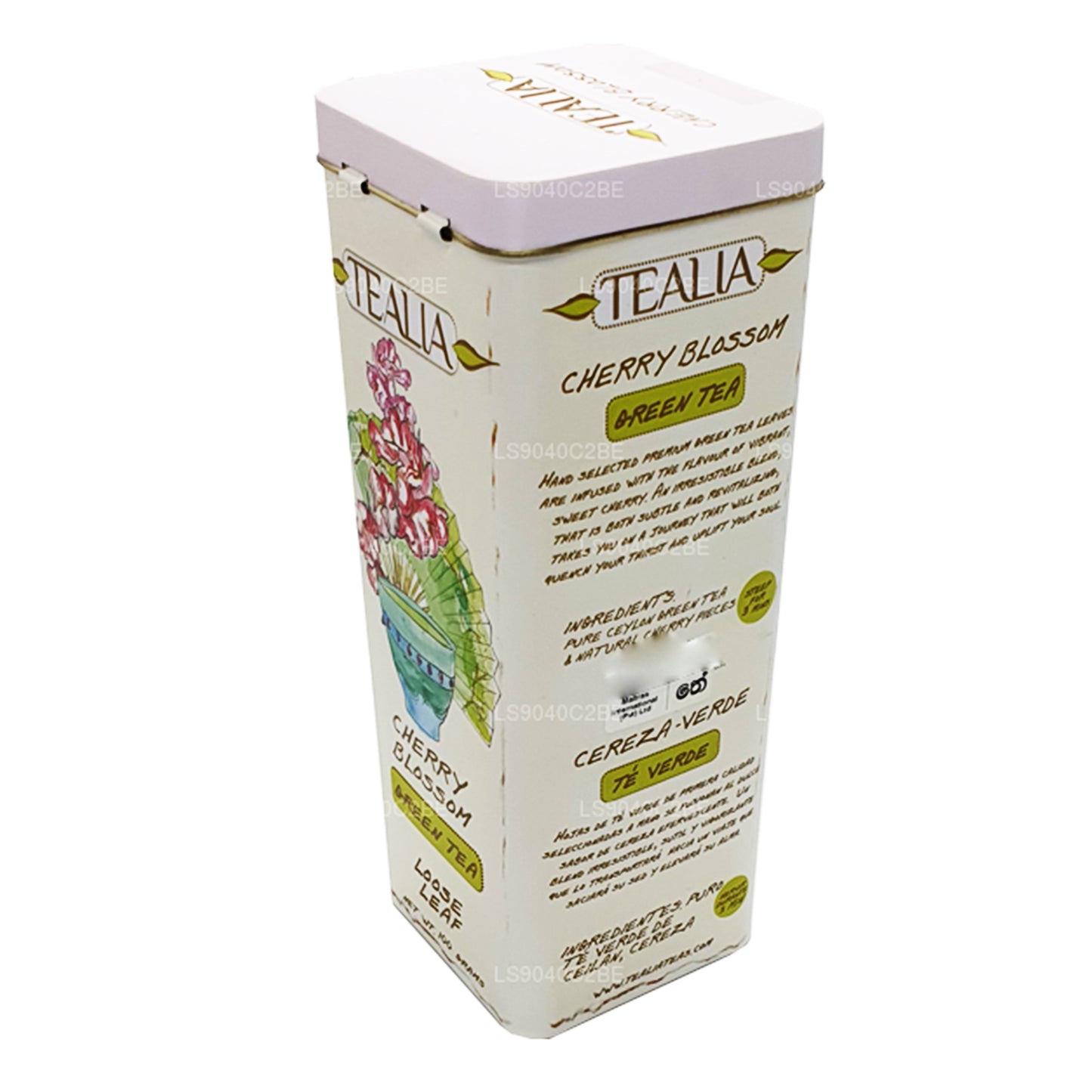 Hoja suelta de té verde Tealia Cherry Blossom (100 g)