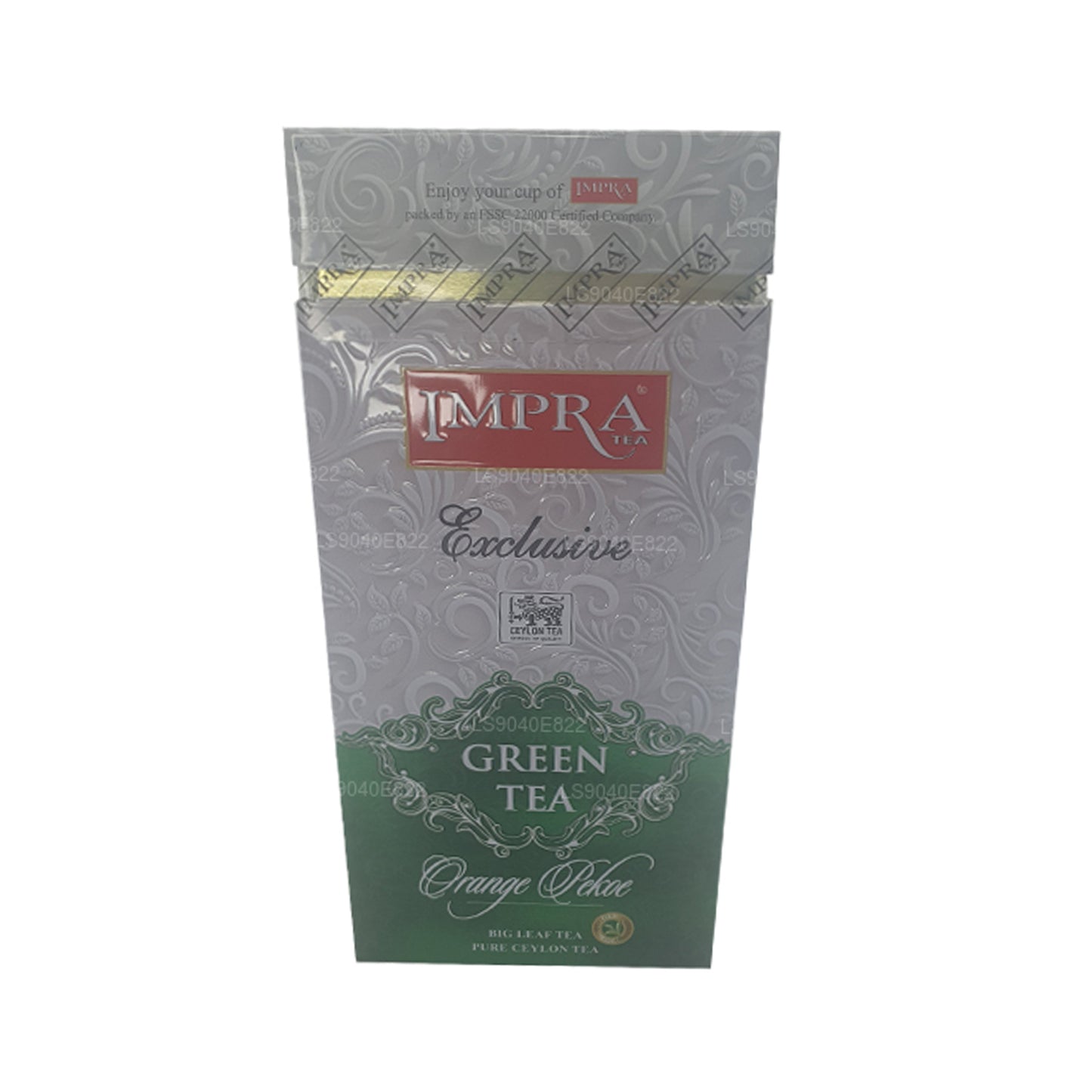 Carrito de té verde Impra Exclusive Big Leaf, Orange Pekoe (200 g)