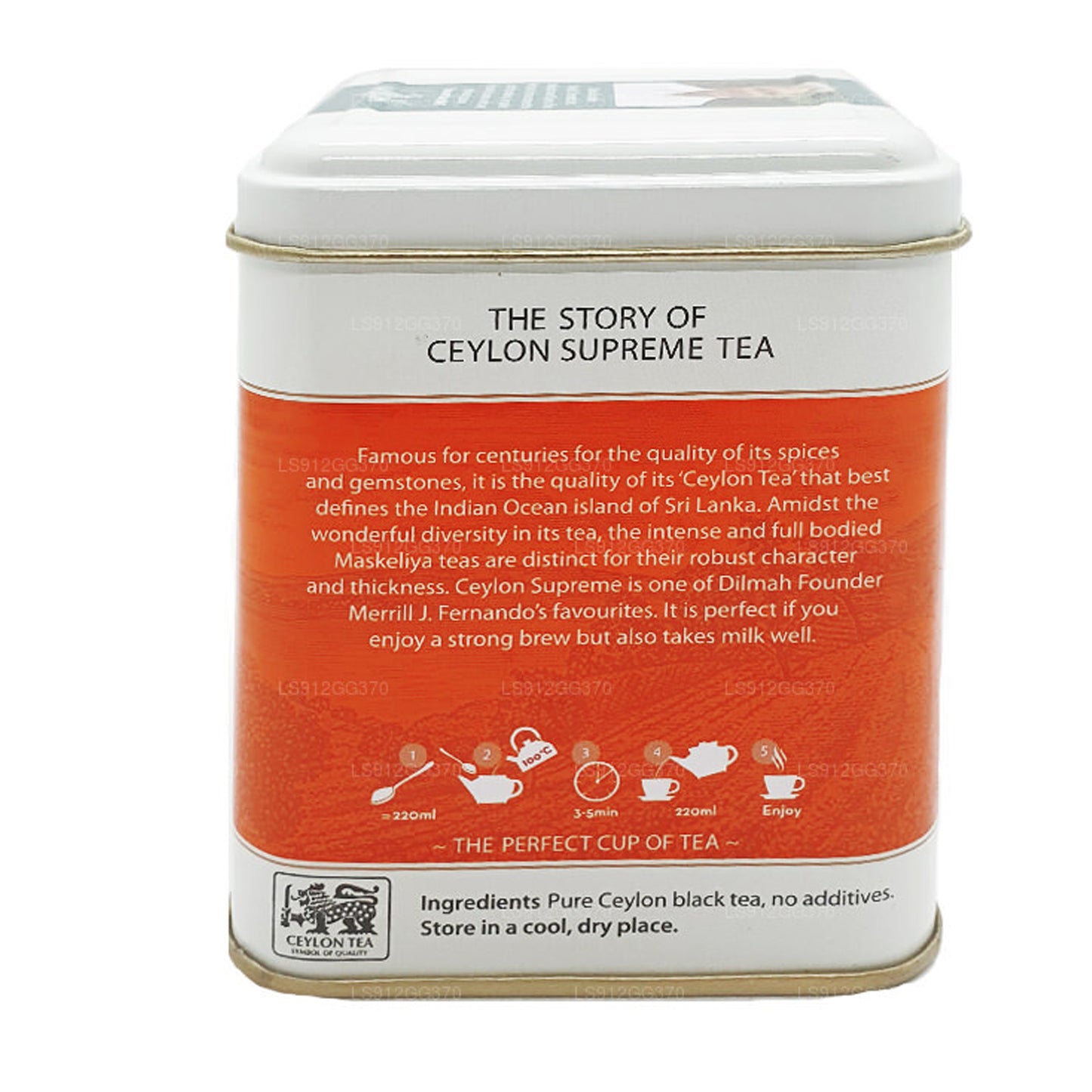 Té de hojas sueltas Dilmah Ceylon Supreme (125 g)