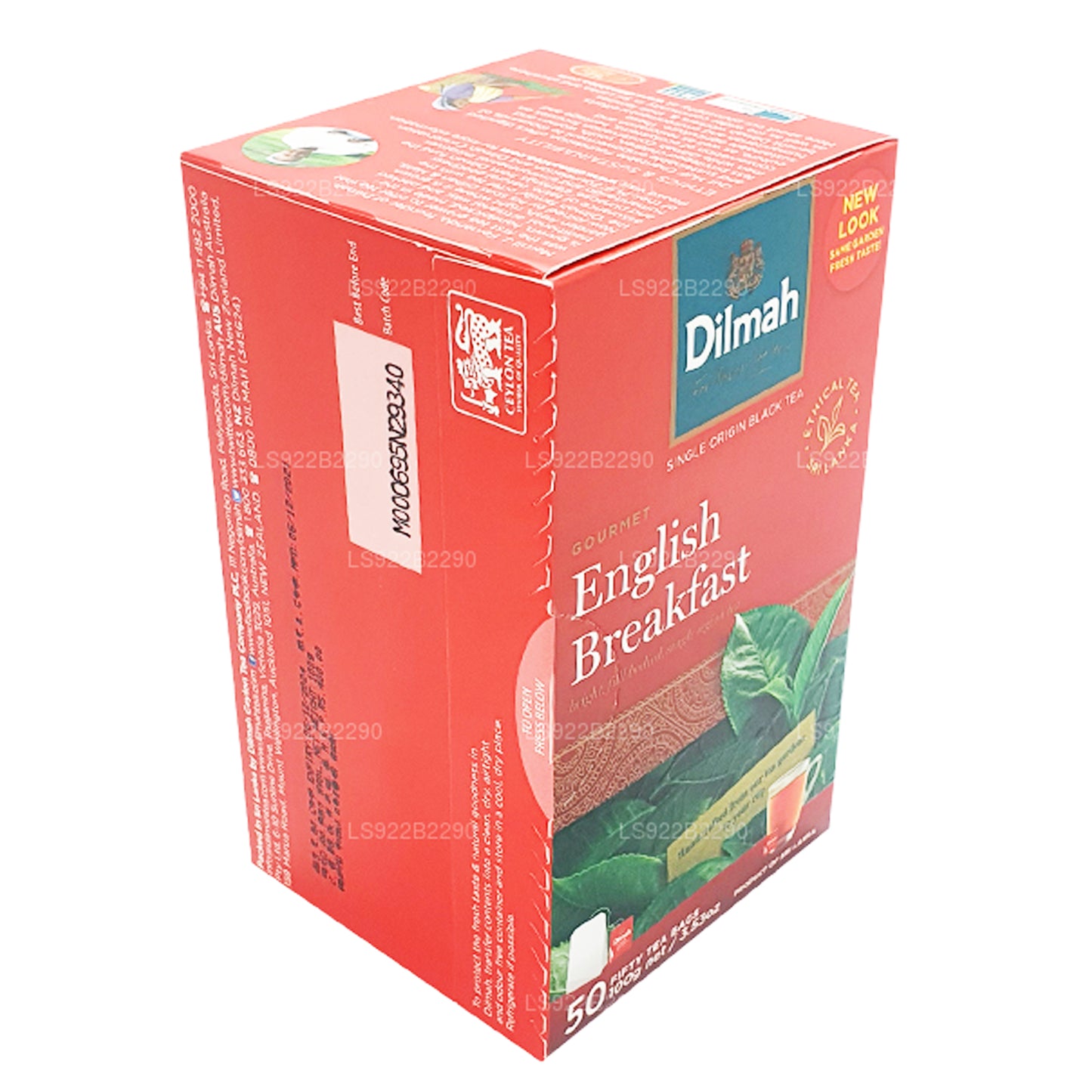 Té de desayuno inglés Dilmah, 50 bolsitas de té (100 g)