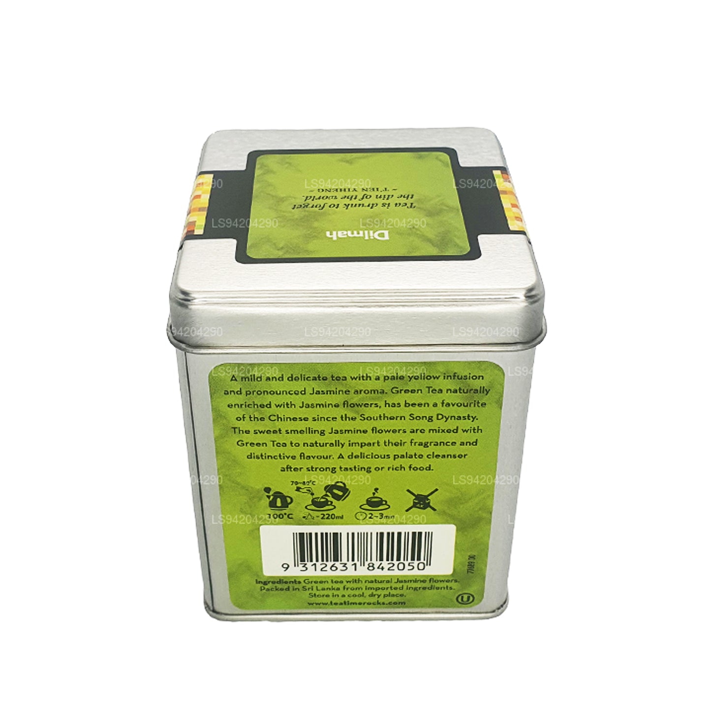 Té verde Dilmah serie T con flores de jazmín (40 g) 20 bolsitas de té