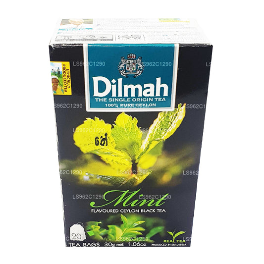 Té negro de Ceilán Dilmah con sabor a menta (30 g)