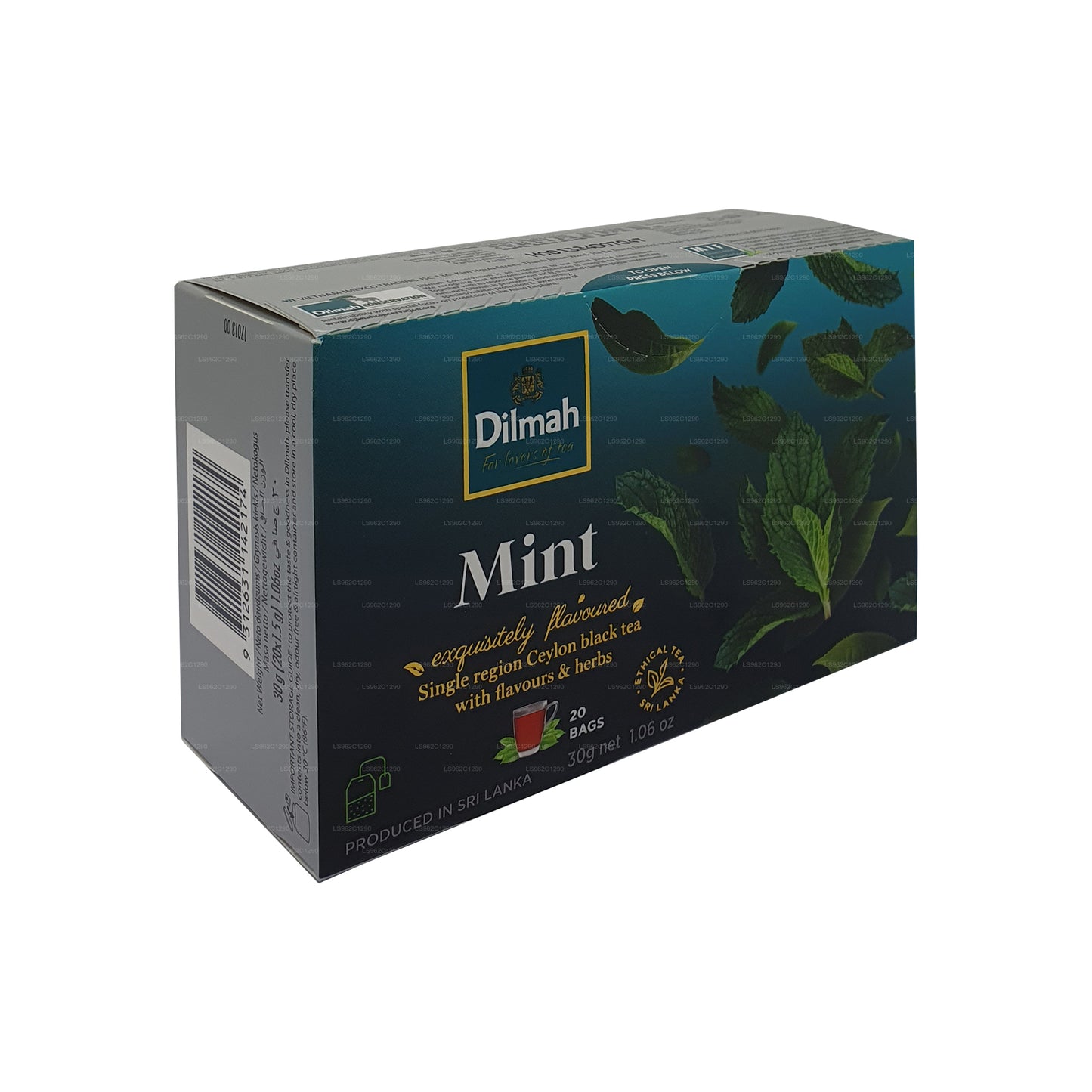 Té negro de Ceilán Dilmah con sabor a menta (30 g)