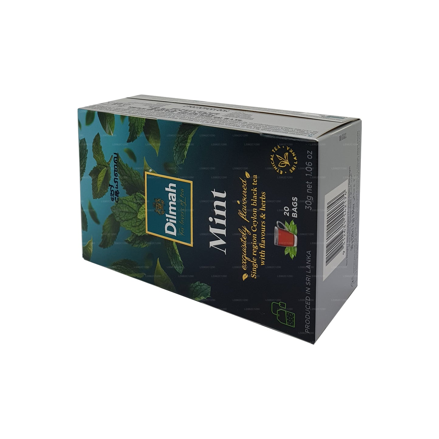 Té negro de Ceilán Dilmah con sabor a menta (30 g)