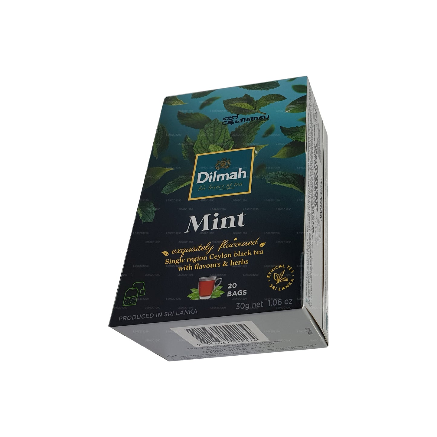 Té negro de Ceilán Dilmah con sabor a menta (30 g)