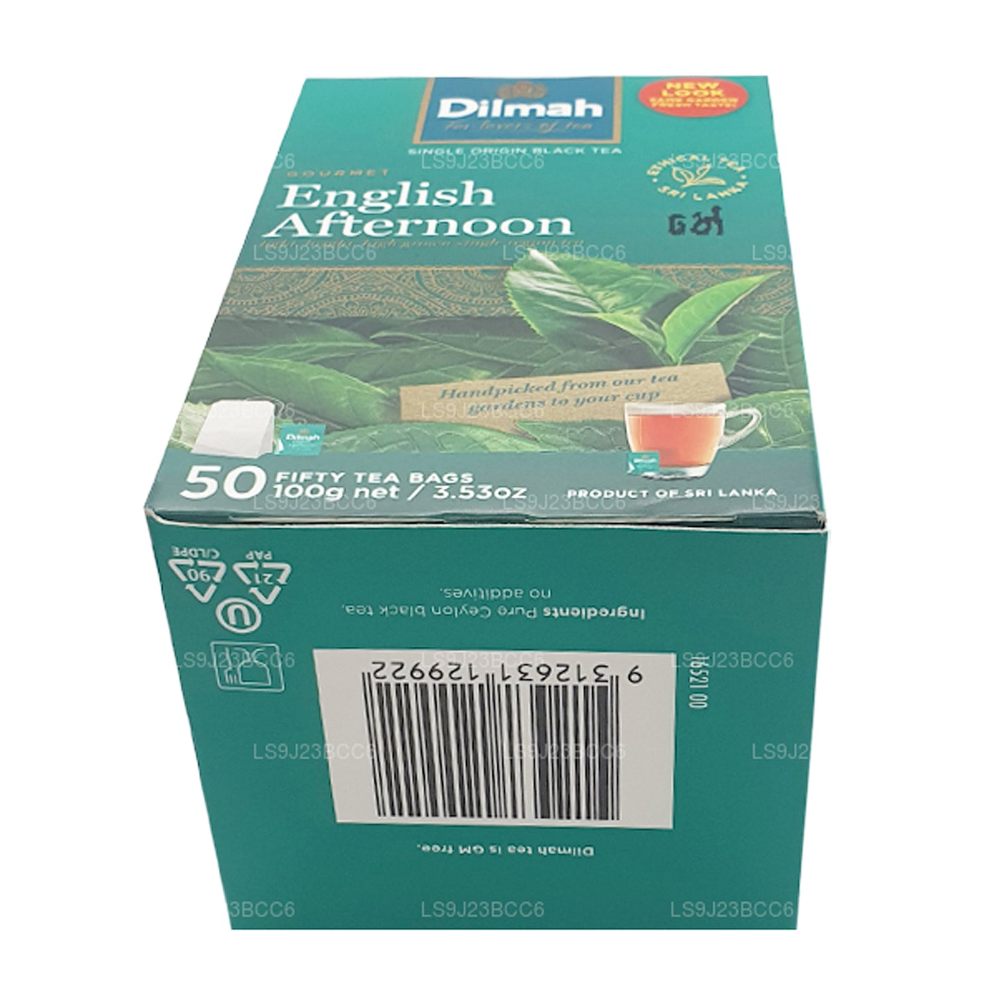 Té de tarde inglés Dilmah, 50 bolsitas de té (100 g)