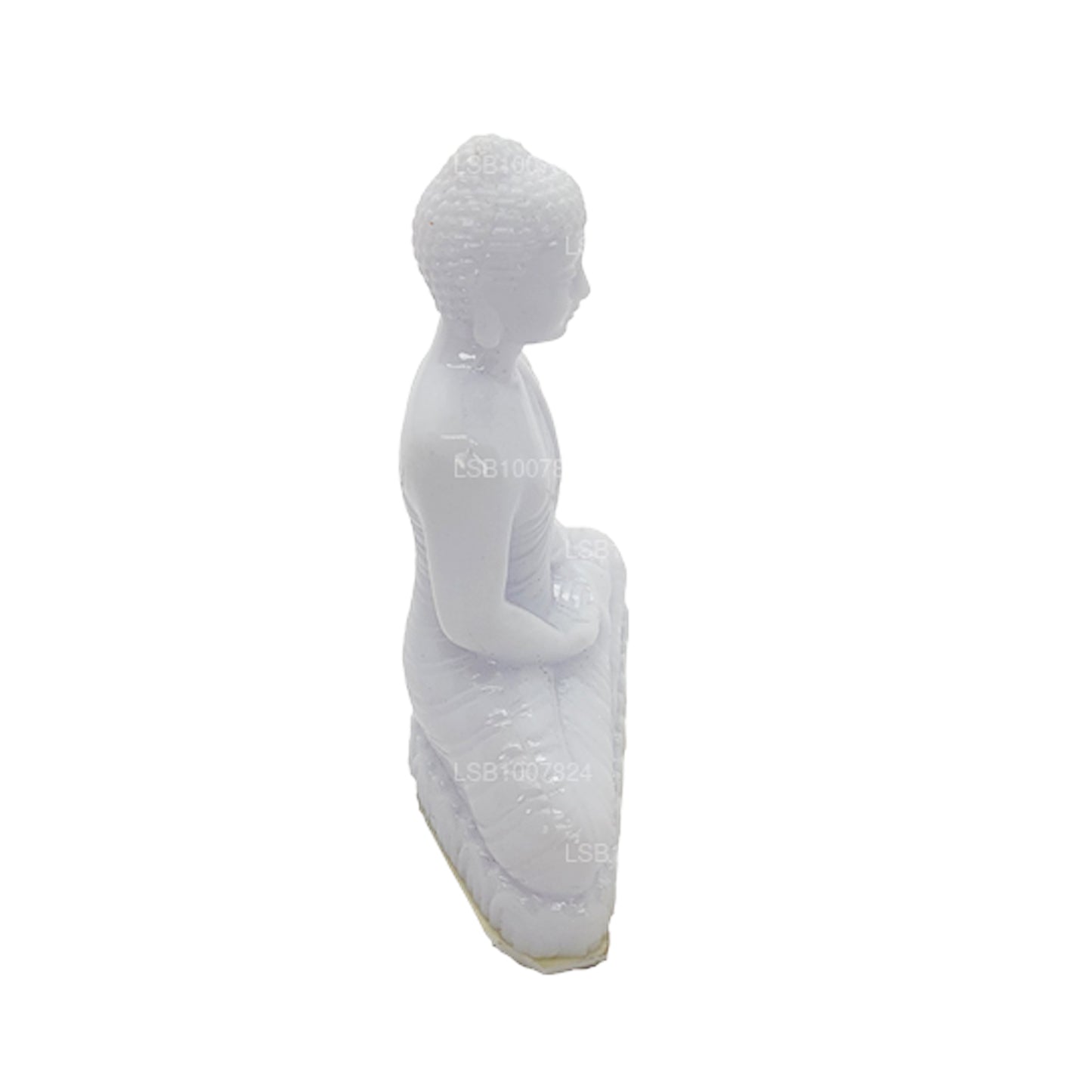 Estatua de Buda (color blanco) para salpicadero de coche (7 cm x 3 cm)