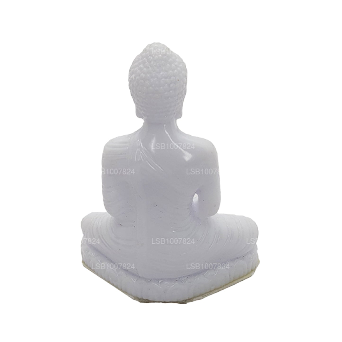 Estatua de Buda (color blanco) para salpicadero de coche (7 cm x 3 cm)