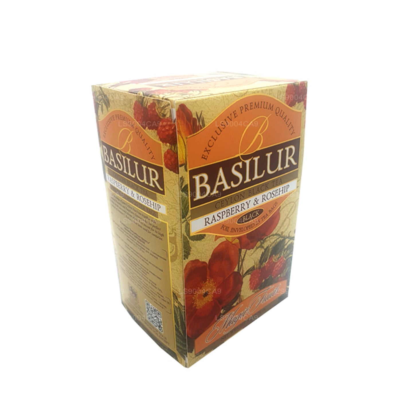 Basilur Magic Fruits, frambuesa y rosa mosqueta (50 g), 25 bolsitas de té