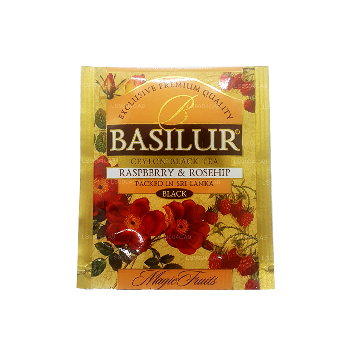 Basilur Magic Fruits, frambuesa y rosa mosqueta (50 g), 25 bolsitas de té