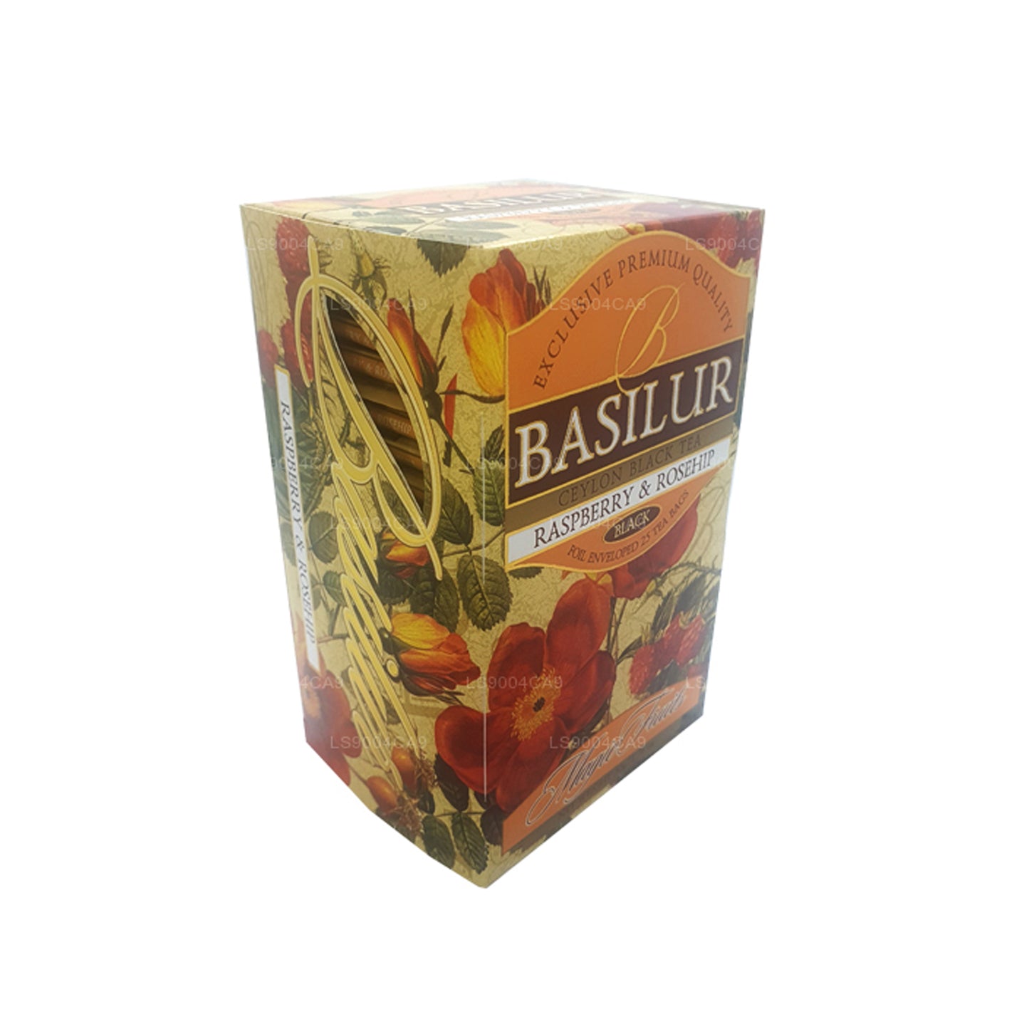 Basilur Magic Fruits, frambuesa y rosa mosqueta (50 g), 25 bolsitas de té