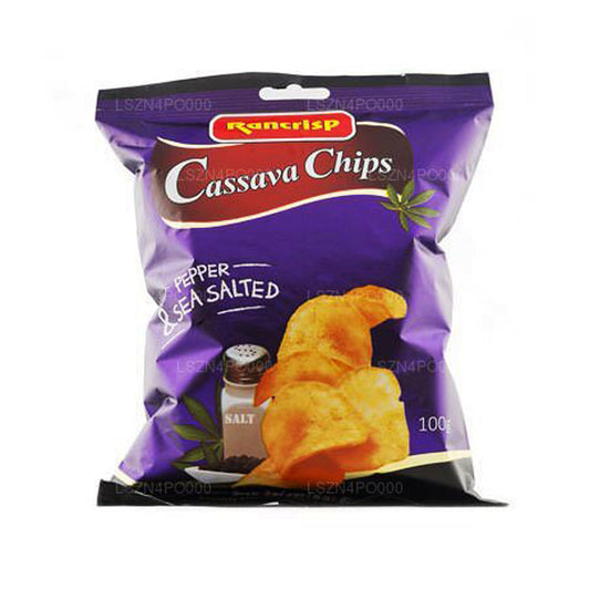 Chips de yuca Rancrisp Sal y pimienta (100 g)