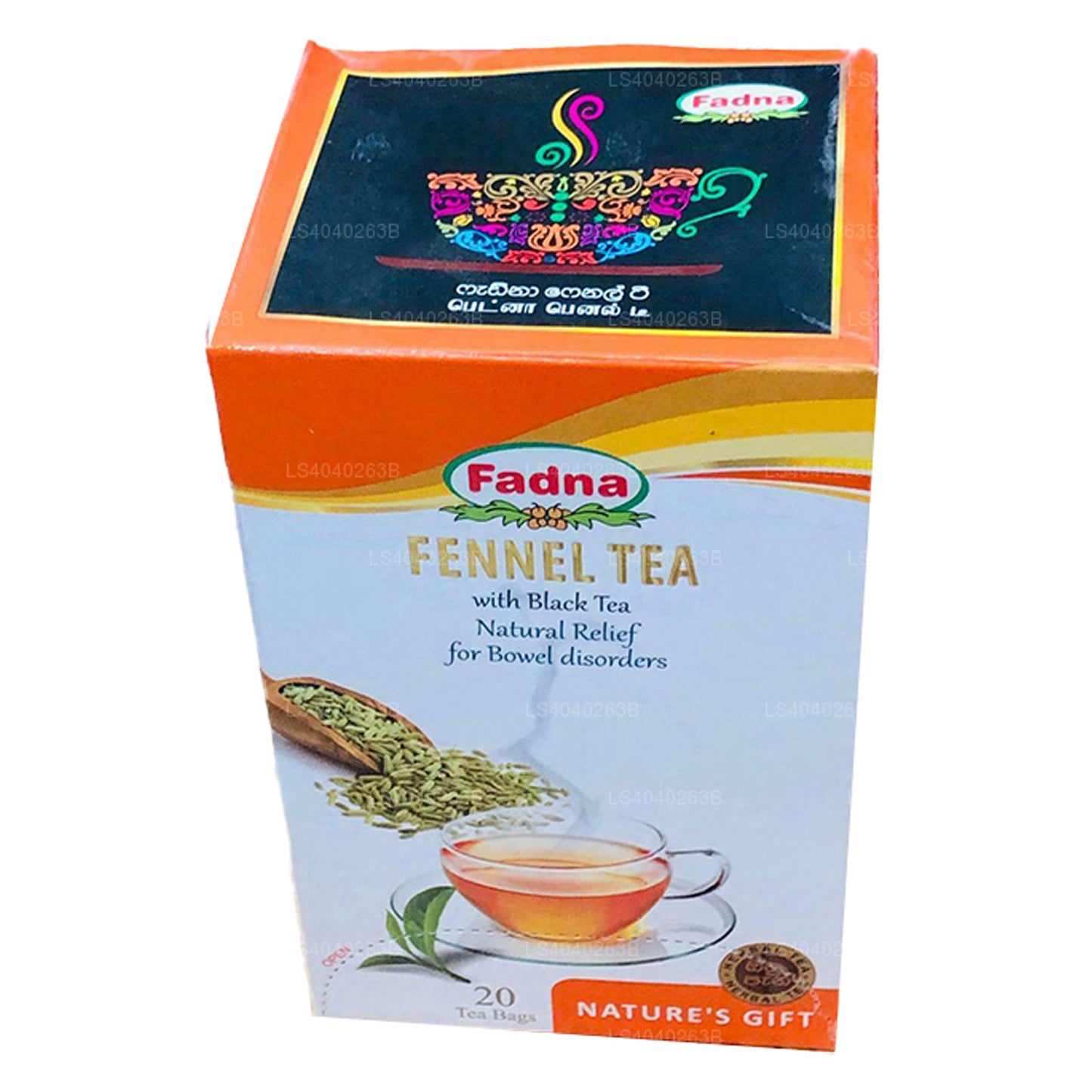 Té de hinojo Fadna (40 g) 20 bolsitas de té