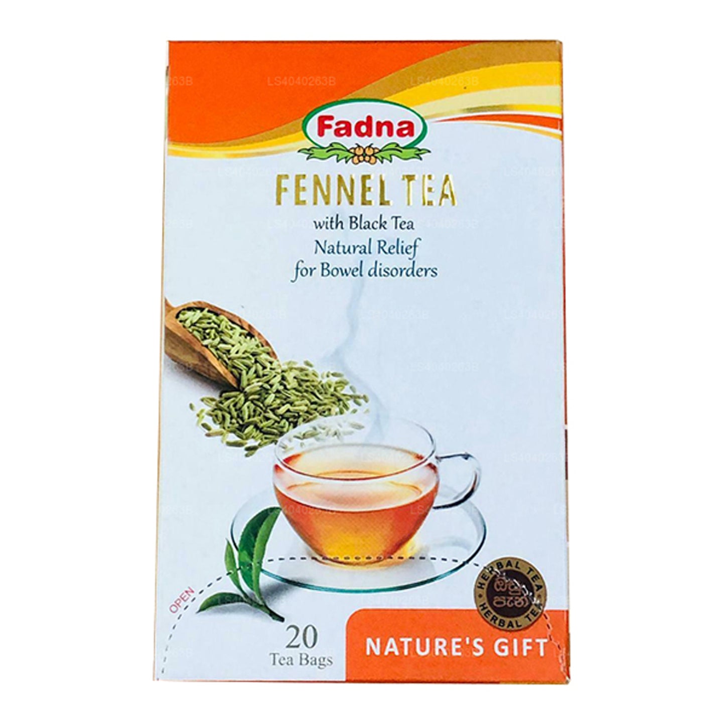 Té de hinojo Fadna (40 g) 20 bolsitas de té