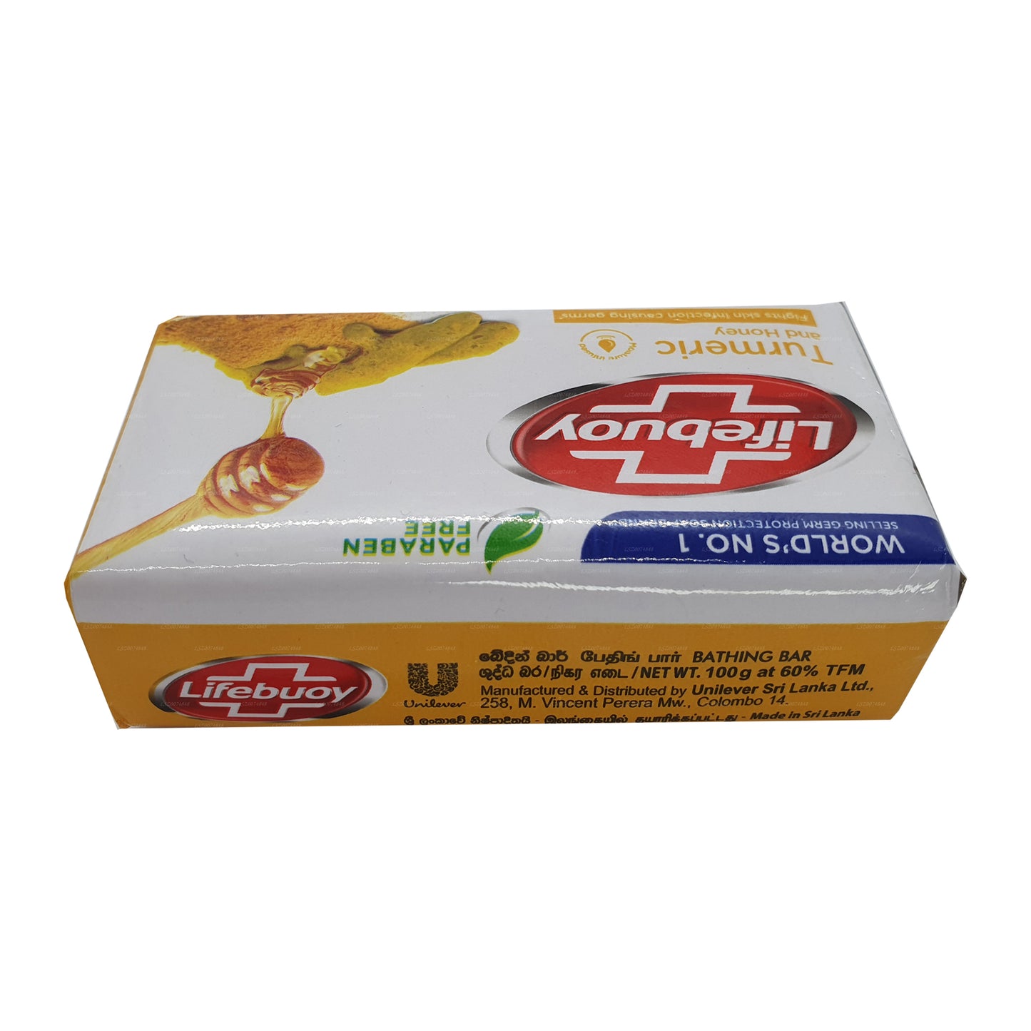 Jabón de cúrcuma y miel Lifebuoy (100 g)