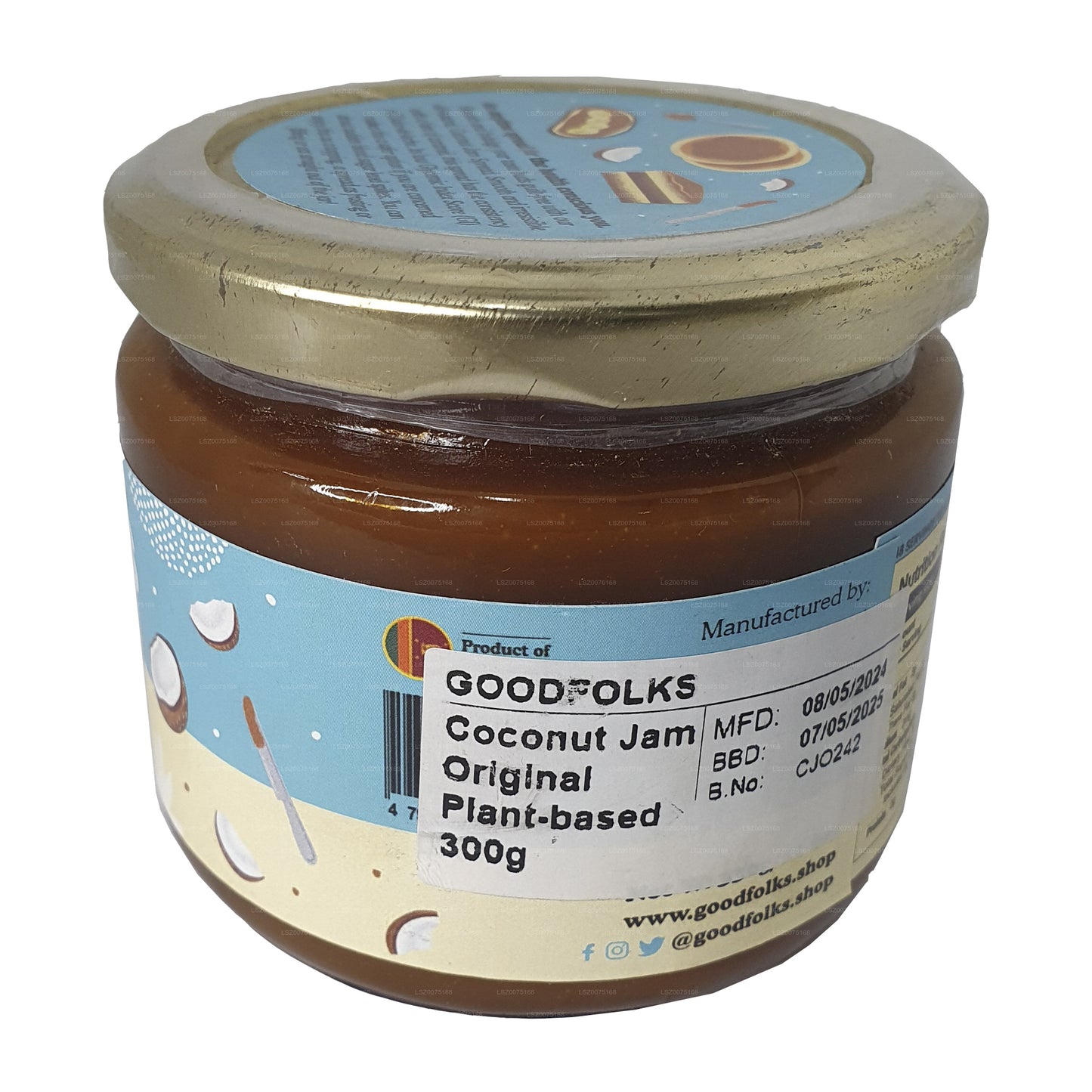 Mermelada de coco natural Goodfolks (330 g)