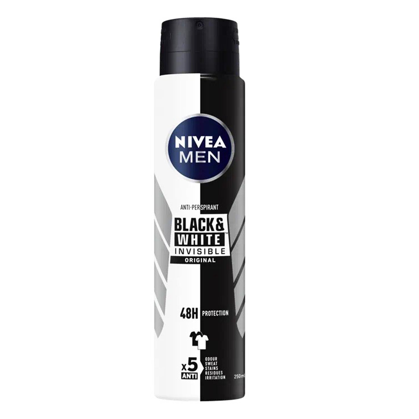 Desmaquillador Nivea Invisible en blanco y negro para hombre (250 ml)
