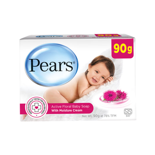 Jabón para bebés Pears Active Floral (90 g)