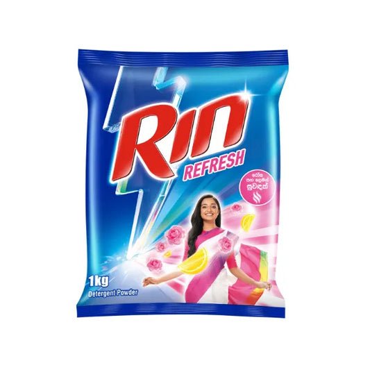 Detergente en polvo de limón y rosa Rin Refresh (1 kg)