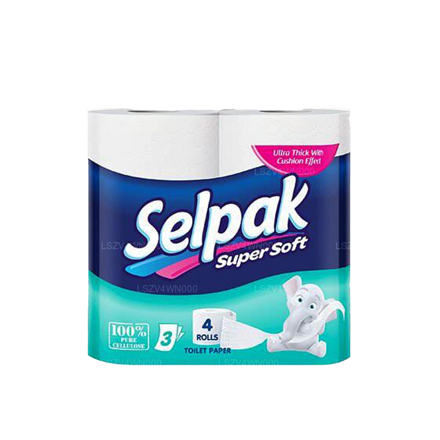 Rollo de papel higiénico Selpak supersuave (paquete de 4)