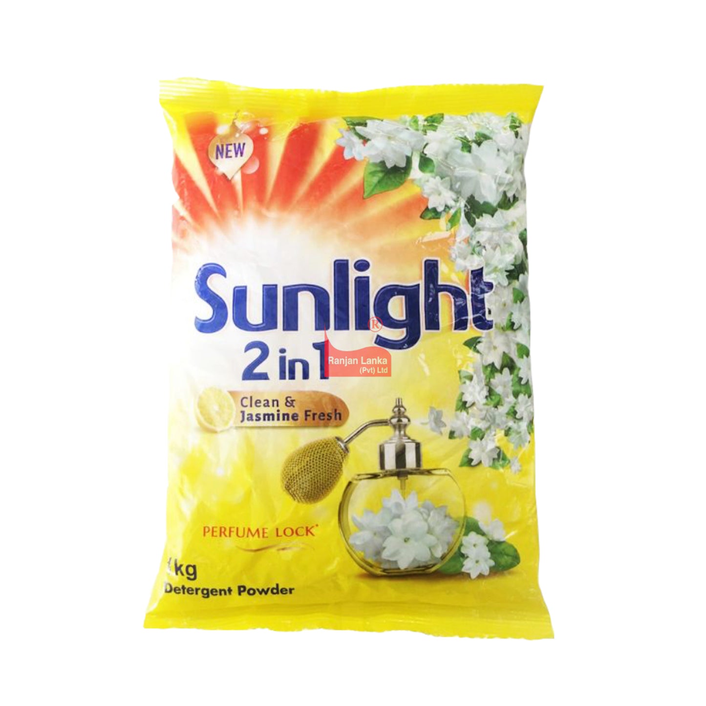 Detergente en polvo Sunlight Clean y Jasmine Fresh (1 kg)