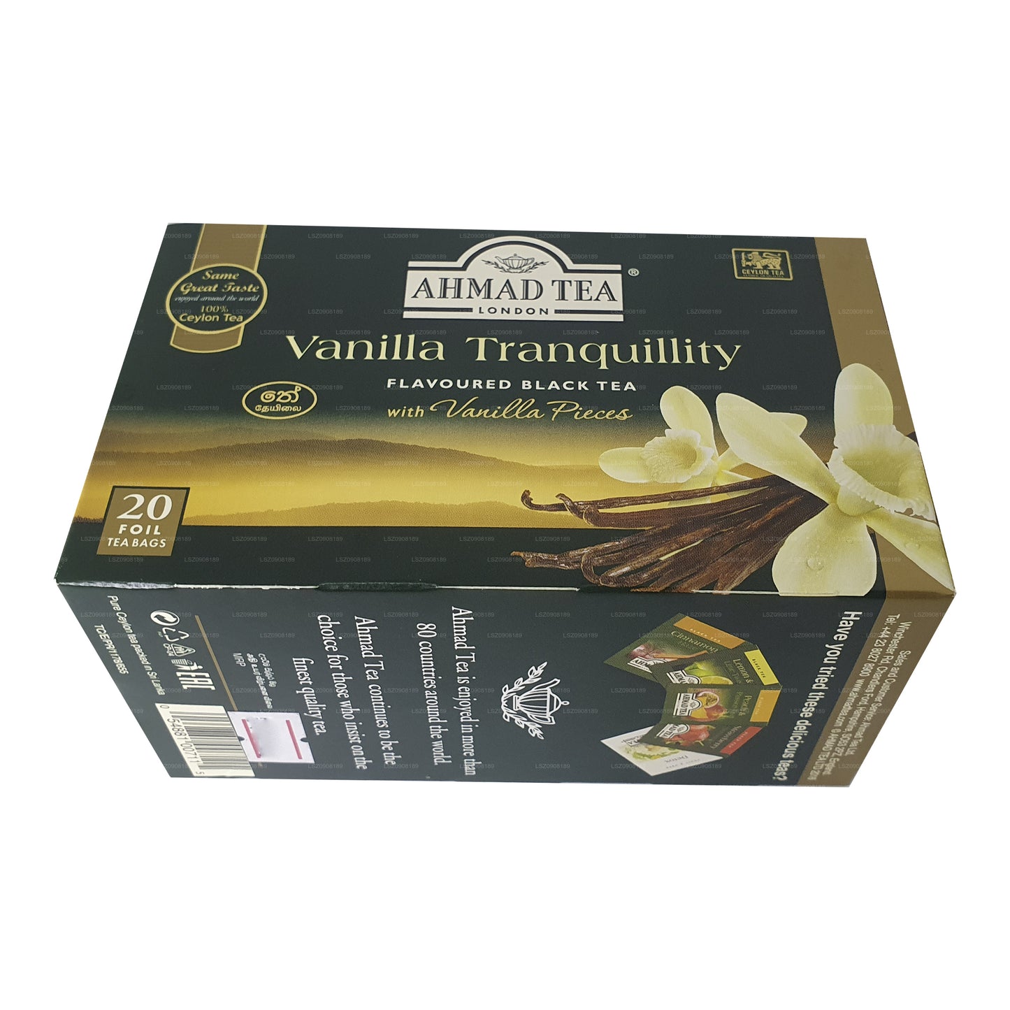 Ahmad tea Vanilla Tranquility, 20 bolsitas de té de aluminio (40 g)