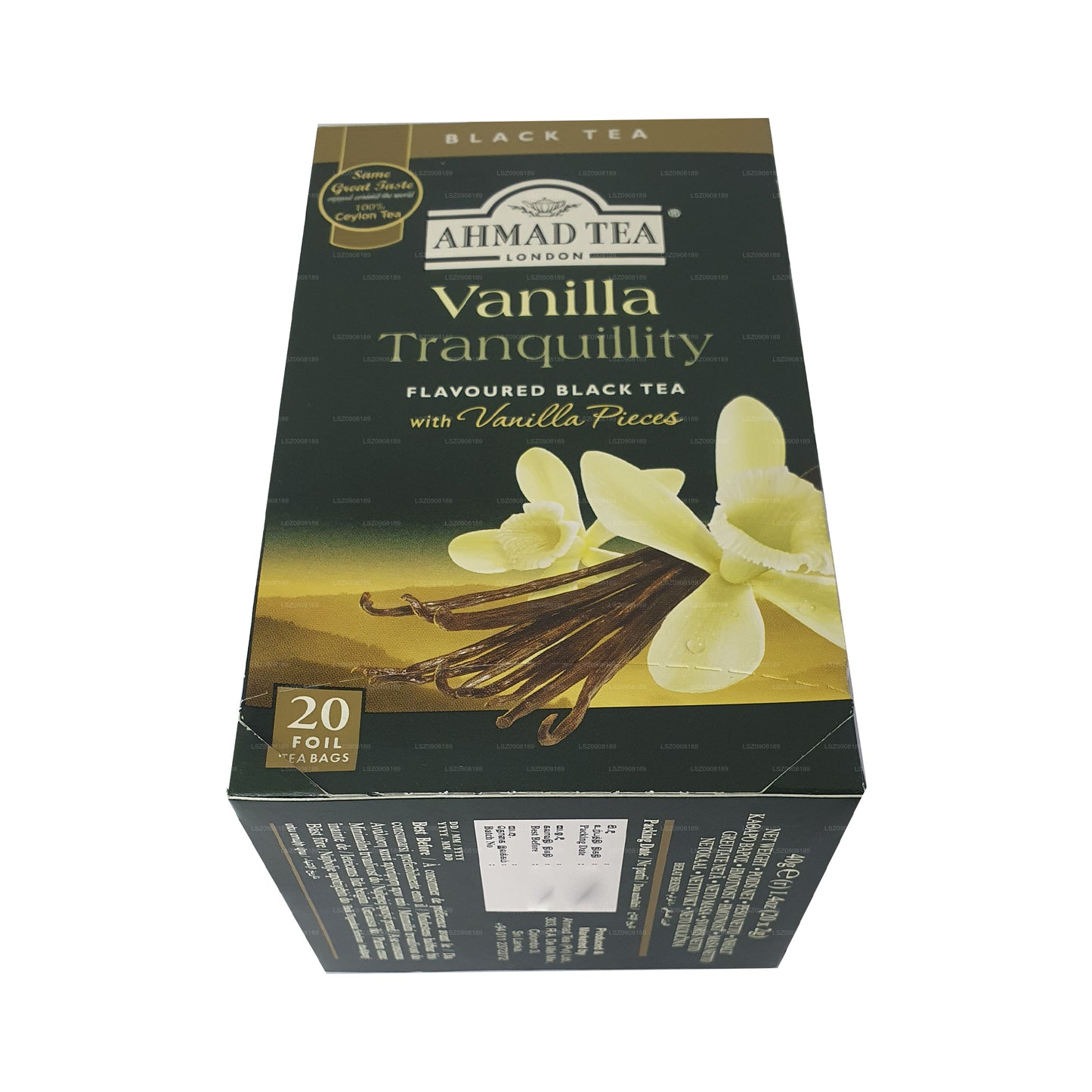 Ahmad tea Vanilla Tranquility, 20 bolsitas de té de aluminio (40 g)