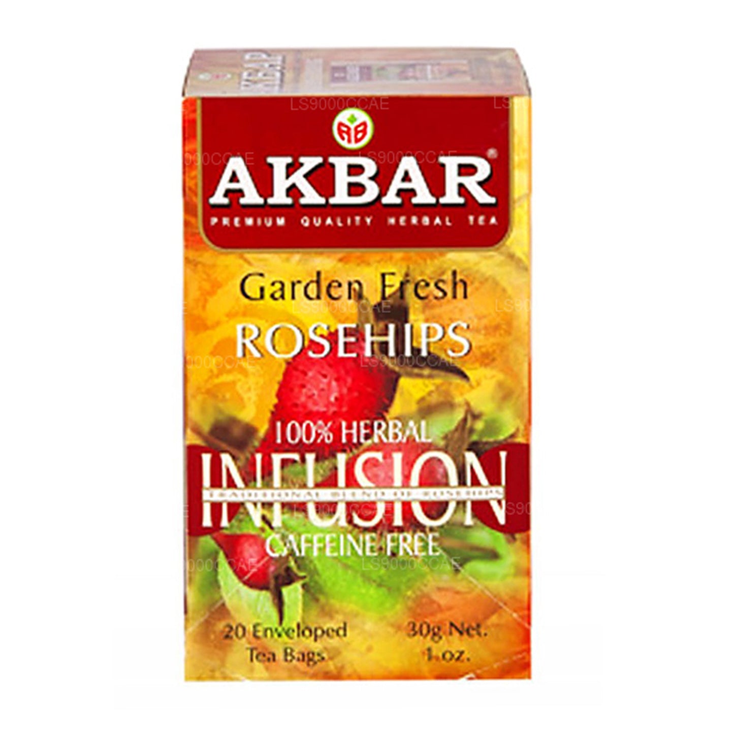 20 bolsitas de té con rosa mosqueta fresca Akbar Garden (30 g)
